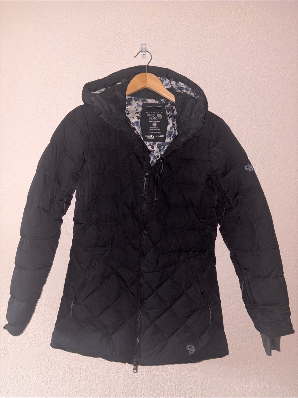 Mountain Hardwear Black Downhill Puffer Coat Size Small